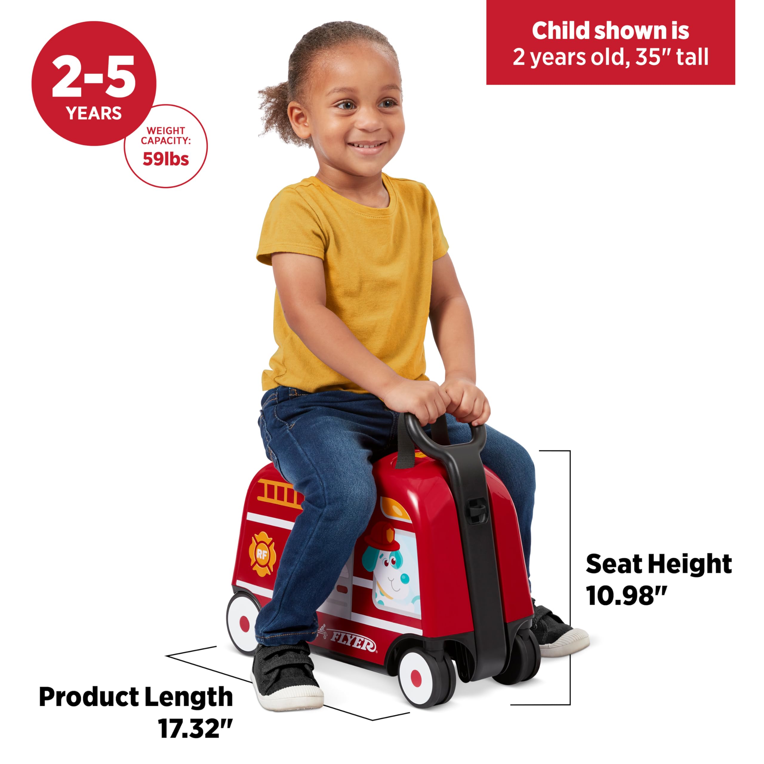 Amazon.co.jp: Radio Flyer 3-in-1 Happy Trav'ler 消防車